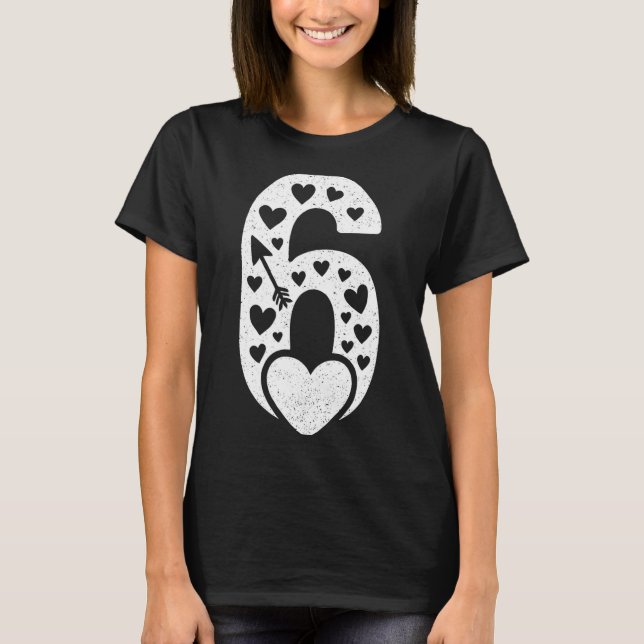 Camiseta Fun 67 Number 6-7 6 7 Matching Valentine Six Seven (Frente)