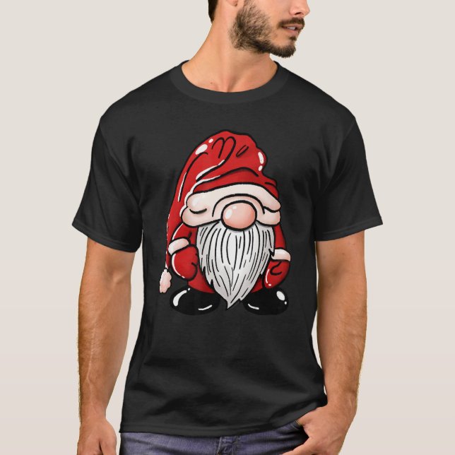 Camiseta Fun Christmas Happy Gnome I'm So Freaking Merry (Frente)