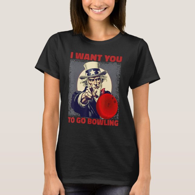 Camiseta Fun Clever Team League Patriotic I Want You To Go  (Frente)