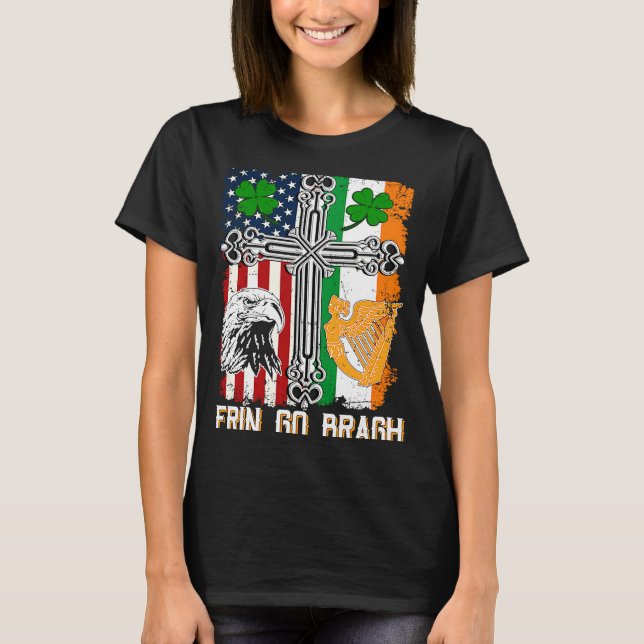 Camiseta Fun Erin Go Bragh St Patricks Day Irish American F (Frente)