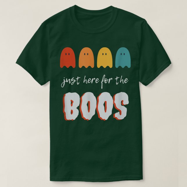 Camiseta Fun Funny Halloween Costume I'm Just Here for The  (Frente do Design)