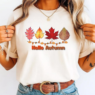 Camiseta Fun "Hello Autumn" Sweater