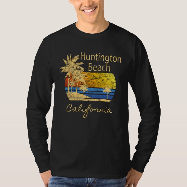 Camiseta Fun Huntington Beach CA Beach  Graphic (Frente)
