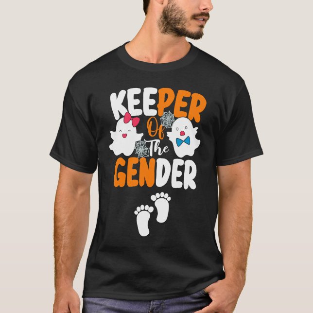 Camiseta Fun Keeper of the Gender Reveal Baby Announcement  (Frente)