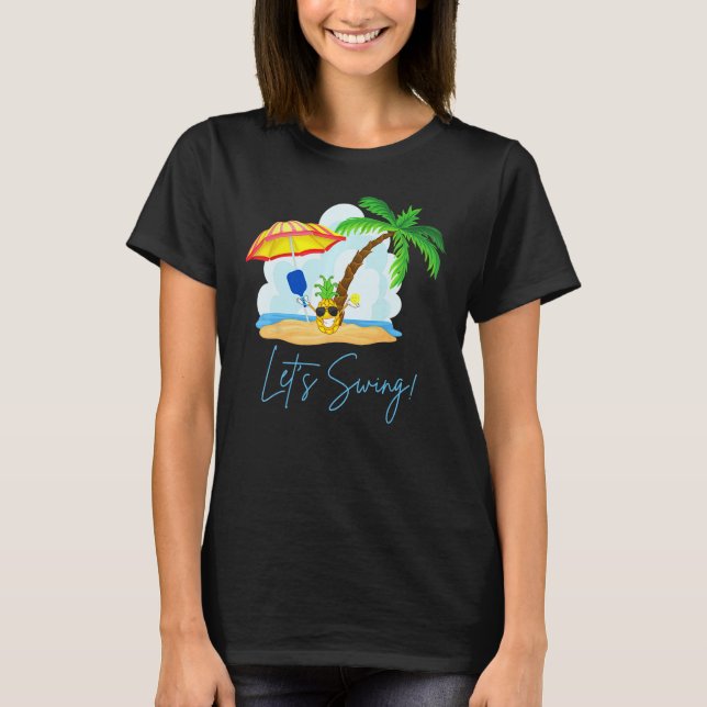 Camiseta Fun Pickleball  Summer Swingers Pineapple (Frente)