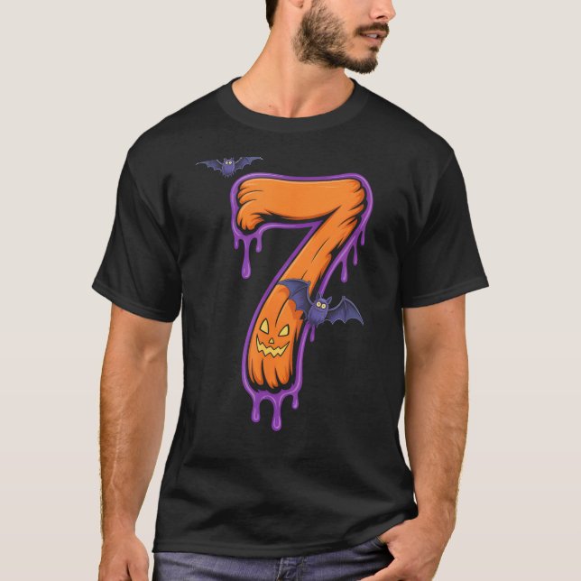Camiseta Fun Six Seven 6 7 Meme Design Couples Halloween  (Frente)