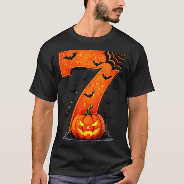 Camiseta Fun Six Seven 6 7 Meme Design Couples Halloween  (Frente)