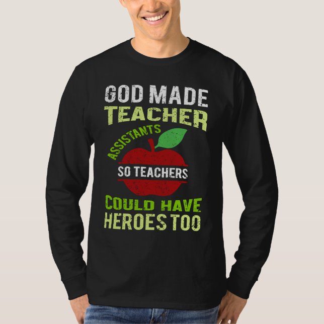 Camiseta Fun Teacher Assistant Saying Appreciation (Frente)