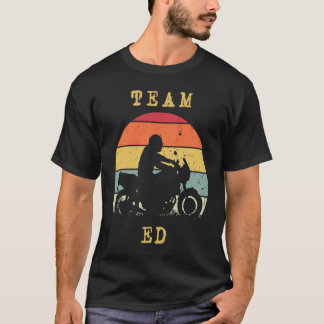 Camiseta Fun Vintage Retro Sunset Ed Motorcycle Biker Rider