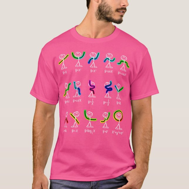 Camiseta Função de Dança de Álgebra Engraçada Professor de  (Frente)