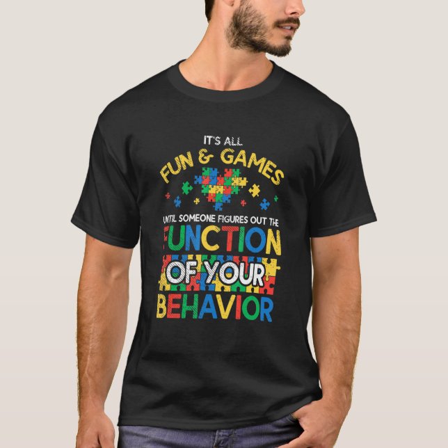 Camiseta Função do Comportamento Autismo Behaviorismo Compo (Frente)