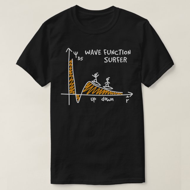 Camiseta Função Wave Surfer Science Lover Funny Physics J (Frente do Design)