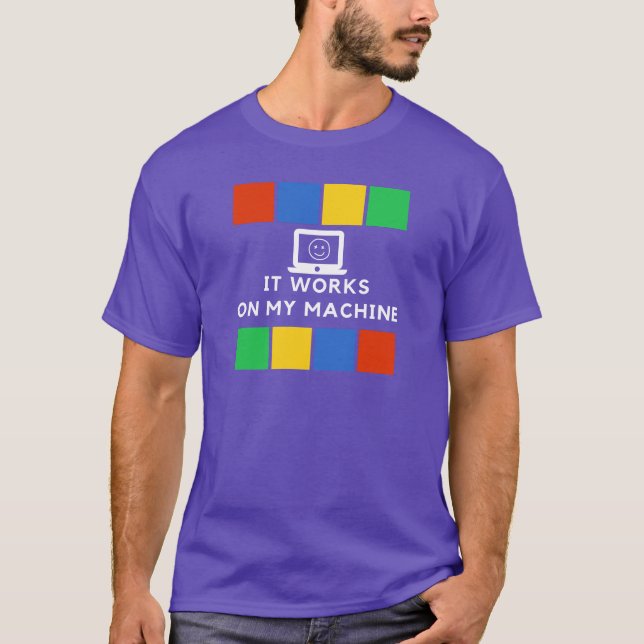 Camiseta Funciona na minha máquina (Frente)