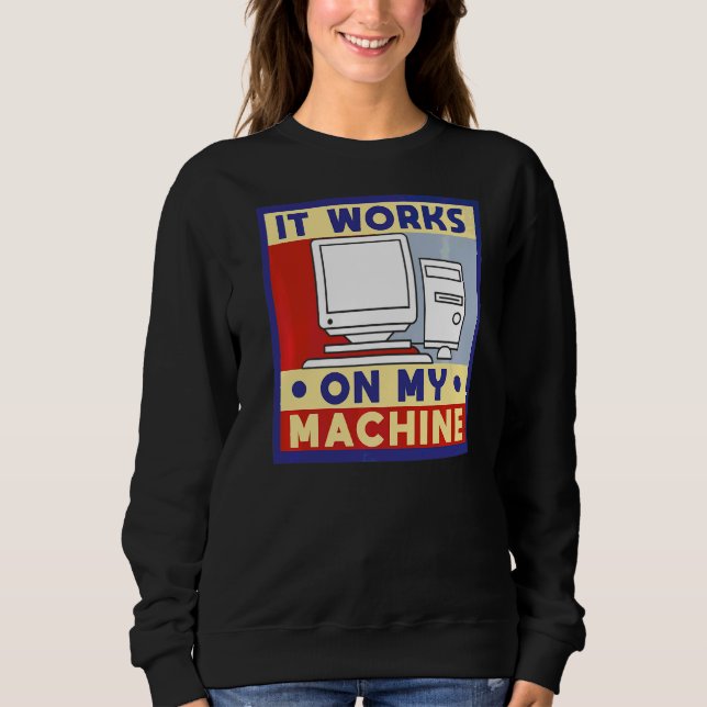 Camiseta Funciona Na Programação Do Computador Da Minha Máq (Frente)