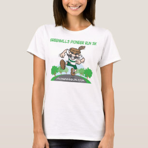 Camiseta Funcionamento 5K do pioneiro - tecido do