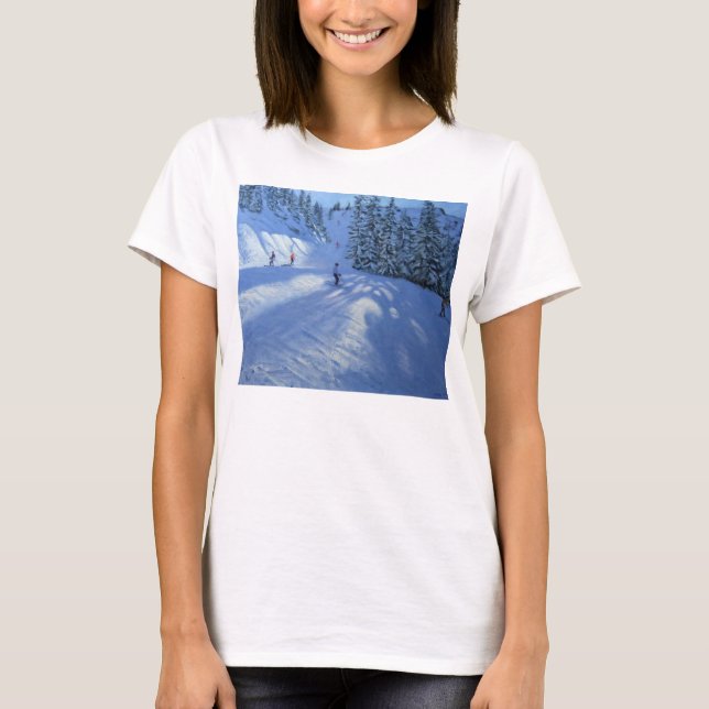 Camiseta Funcionamento de esqui de Morzine (Frente)