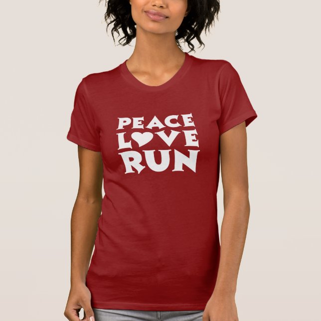 Camiseta Funcionamento do amor da paz (Frente)