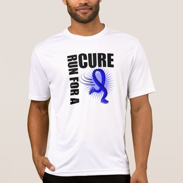 Camiseta Funcionamento do cancro do cólon para uma cura (Frente)