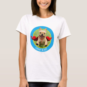 Camiseta Funcionamentos bonitos do super-herói do buldogue