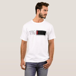 Camiseta Funcionando a 1%... mas ainda indo. ⚡🧢👕