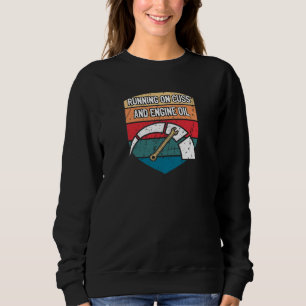 Camiseta Funcionando com palavrão e óleo de motor Mecânico