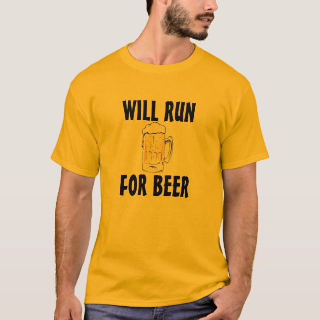 Camiseta Funcionará para a cerveja (Frente)
