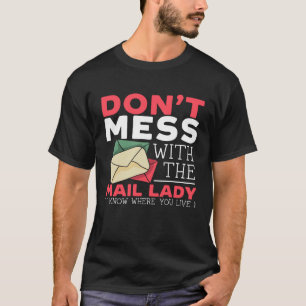 Camiseta Funcionária dos Correios Dama de Correio Entrega R