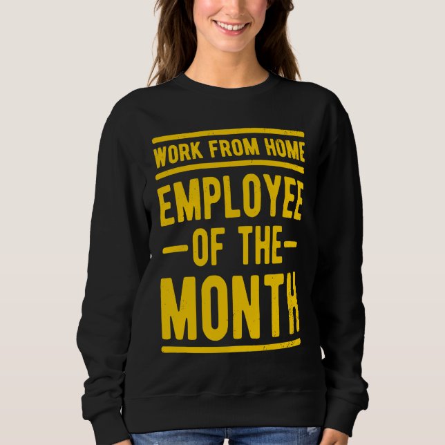 Camiseta Funcionário de Casa do Mês Trabalho Sarcasmo H (Frente)