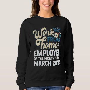 Camiseta Funcionário De Casa Do Mês Wfh Telecomutador