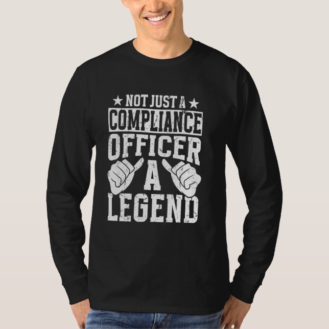 Camiseta Funcionário de Conformidade de Cotação de Profissã (Frente)
