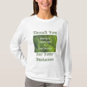 Camiseta Funcionário de Folha Verde de Promoção de Negó