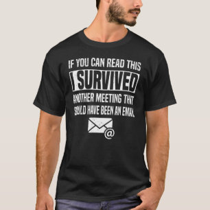 Camiseta Funcionário de Reunião de Email de Reunião de Tumo