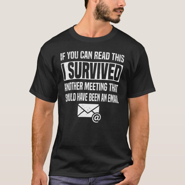 Camiseta Funcionário de Reunião de Email de Reunião de Tumo (Frente)