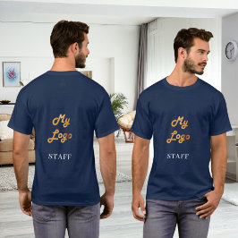 Camiseta Funcionário do funcionarios do logotipo comercial