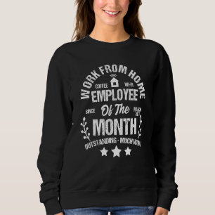 Camiseta Funcionário Do Mês De Trabalho De Casa Wfh Teletra