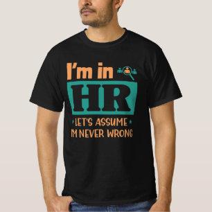Camiseta Funcionário Engraçado do RH Gift Presente do T