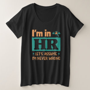 Camiseta Funcionário Engraçado do RH Gift Presente do T