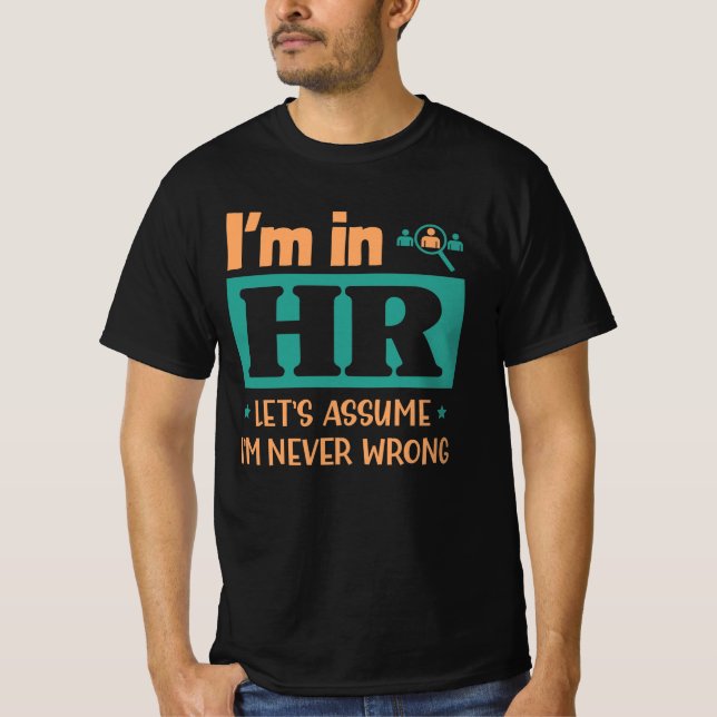 Camiseta Funcionário Engraçado do RH Presente | Presente do (Frente)