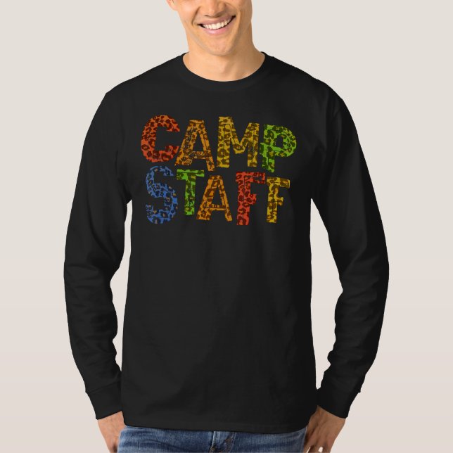 Camiseta Funcionarios Camp Leopard Impressão Hospedeiro Ver (Frente)