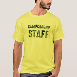 Camiseta FUNCIONARIOS CAMPGROUND Camo Conselheiro de Verão 