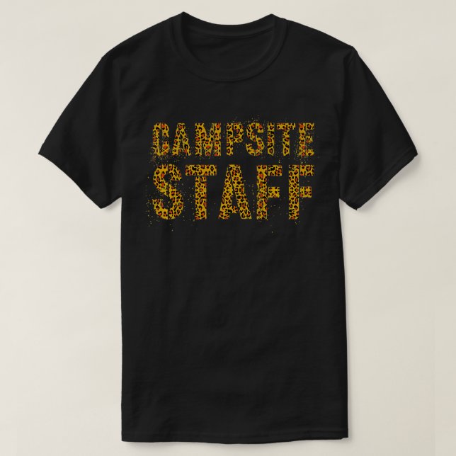 Camiseta FUNCIONARIOS CAMPSITE Leopard Imprima Conselheiro  (Frente do Design)