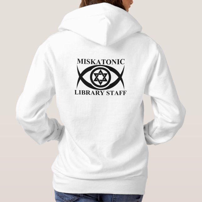 CAMISETA FUNCIONARIOS DE BIBLIOTECA MISKATÔNICA (Verso)