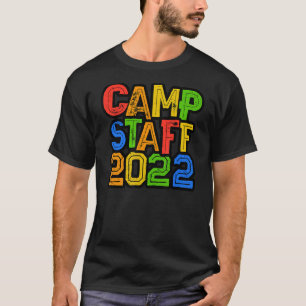 Camiseta Funcionarios de Camp para Crianças Coloridas 2022 