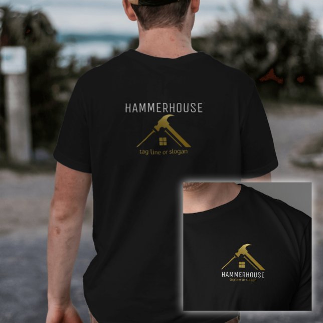 Camiseta Funcionarios de Construção da Construção da Casa D (Criador carregado)