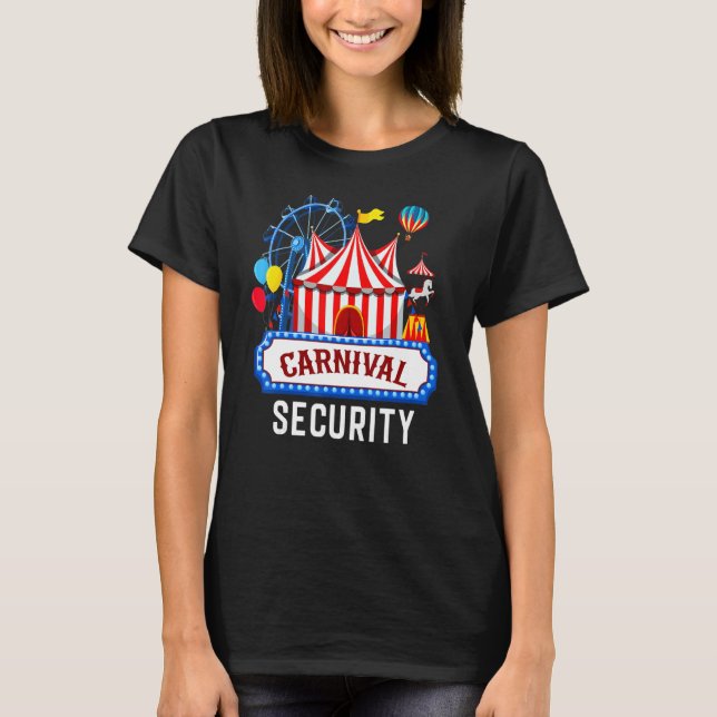 Camiseta Funcionarios de Evento do Circo de Segurança do Ca (Frente)