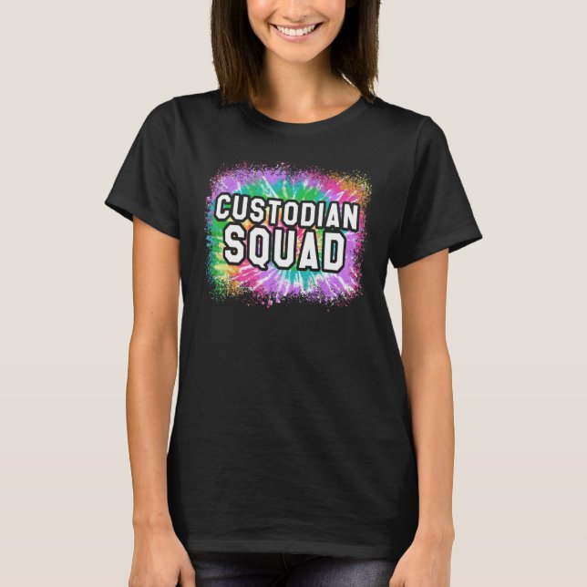Camiseta Funcionarios de Limpeza Fofo de Custódia do Esquad (Frente)