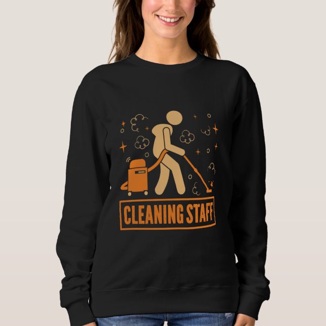 Camiseta Funcionarios de limpeza Senhora de Limpeza (Frente)