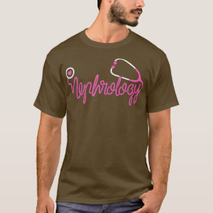 Camiseta Funcionarios de nefrologia Stethoscope Enfermeira