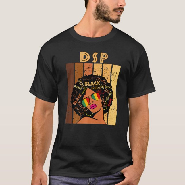 Camiseta Funcionarios De Suporte Direto Dsp Afro-Africano H (Frente)