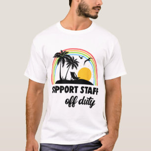 Camiseta Funcionarios Do Dever Arco-Íris Fim Do Ano Escolar